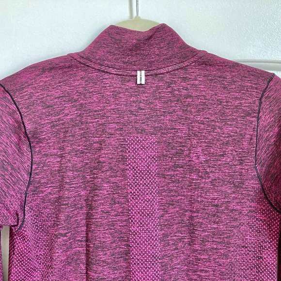 Nike Dri Fit Knit Half Zip running pullover in "Vivid Pink Heather" S - Picture 5 of 11